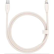 Кабель Baseus Cable USB-C to Lightning Jelly Liquid Silica Gel 20W 1.2m Pink (CAGD020004): Тип USB-C - Lightning