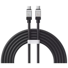 Кабель Baseus Cable USB-C to USB-C CoolPlay Series 100W 2m Black (CAKW000301): Тип USB-C - USB-C