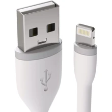 Кабель Satechi USB Cable to Lightning Flexible Charging 15cm White (ST-FCL6W): Тип USB 2.0, Lightning
