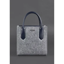 Женская сумка тоут BlankNote Blackwood серая (BN-BAG-28-felt-navy-blue): Пол Женский