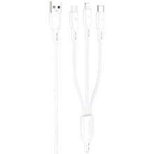 Кабель Borofone USB Cable to Micro USB/Lightning/Type-C 1m White (BX71): Тип USB Cable - microUSB