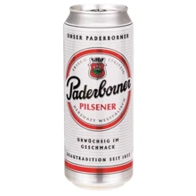 Пиво Paderborner Pilsner, светлое фильтрованное, 4.8% 0.5л х 24 банки (EUR4101120015106): Объем, л 0.5