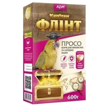 Корм Лори Флинт Просо для волнистых попугаев розовый 600 грамм (ПЕ11): Вид корма Обычный