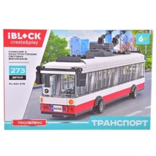 Конструктор Iblock Транспорт Троллейбус белый (PL-921-378): undefined undefined