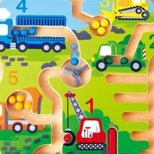 Магнітний лабіринт Hape Будівельний транспорт (E1713): Тип прочее