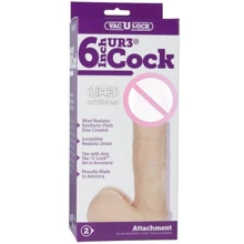 Фаллоимитатор Vac-U-Lock 6", 16.5x4 см: Назначение Вагинальные