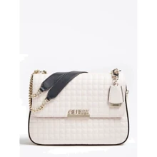Женская сумка через плечо Guess Matrix Shoulder Bag бежевая (HWVG7740200-SML): Пол Женский