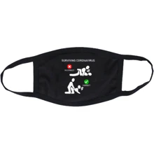 Маска CustomPrint Surviving Coronavirus: Пол Унисекс