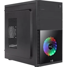 Корпус AEROCOOL PGS CS-105 (Black) + Кулер AEROCOOL Cosmo 12 FRGB Molex 120 мм: Форм-фактор материнской платы Micro-ATX / Mini-ITX