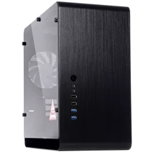 Корпус QUBE Eagle Black (QBX3M_WBNU3): Форм-фактор материнської плати MicroATX/Mini-ITX