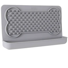 Килимок Dexas для ласощів та лизання Snack&Distract-V горизонтальний Світло-сірий (PW850429): Тип Лизательные коврики