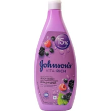 Johnson’s Vita-Rich Гель для душа "Восстановление" с экстрактом малины 750 ml: Назначение Очищение