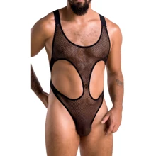 Сексуальний боді Passion 040 BODY LEON black XXL/XXXL: Для кого Для чоловіків