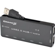 Аксессуар для ноутбуков USB хаб Grand-X 7 портов + 1,2m USB cable (GH-701): Производитель Grand-X