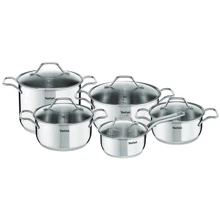 Tefal Intuition 10 предметов (A702SA44): Материал корпуса нержавеющая cталь