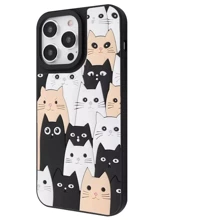 Чехол для iPhone WAVE Doodle Case Cats for iPhone 15: Цвет рисунок