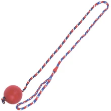 Игрушка для собак Flamingo Ball With Rope мяч из литой резины на веревке 7 см (42970): Производитель Flamingo
