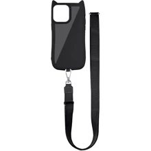 Чохол для iPhone TPU Case Getman Cat with straps Black for iPhone 14 Pro: Колір черный