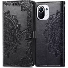 Чехол для телефонов Mobile Case Book Cover Art Leather Black for Xiaomi Mi 11 Lite / Mi 11 Lite 5G: Совместимость Xiaomi Mi 11 Lite / Mi 11 Lite 5G