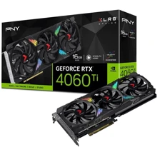 Відеокарта PNY GeForce RTX 4060 Ti 16GB XLR8 Gaming VERTO EPIC-X RGB Triple Fan DLSS 3 (VCG4060T16TFXXPB1): Обсяг пам'яті, Гб 16