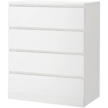 Комод с 4 ящиками ІКЕА MALM 80х100 см белый (30403571): undefined undefined