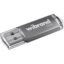 USB-флешка Wibrand 64Gb Cougar USB 2.0 Silver (WI2.0/CU64P1S): Стандарт USB USB 2.0