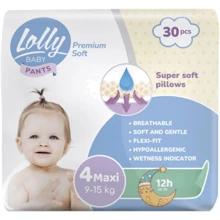 Підгузки Lolly Premium Soft Maxi 4 (9-15 кг), 30 шт (4820174980993): Тип Подгузники-трусики