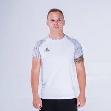 Спортивна футболка Peak FS-UM1904NOK-WHI 44 біла з принтом: Вид Спортивные футболки