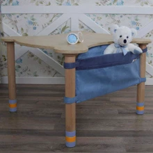 Стол фигурный с карманом Indigo Wood (натуральное дерево/индиго) (297070NK): undefined undefined