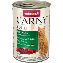 Влажный корм Carny Adult Beef + Venison with Cowberries для котов с говядиной/олениной/брусникой 400г (4017721837163): Тип Влажный корм