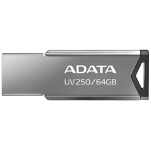 USB-флешка ADATA 64GB UV250 USB 2.0 Metal Black (AUV250-64G-RBK): Стандарт USB USB 2.0
