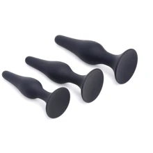 Набір анальних пробок Master Series Triple Spire Tapered Silicone Anal Trainer Set, 3 шт (чорний): Для кого унісекс
