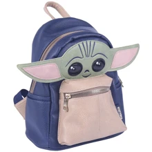 Рюкзак Cerda Mandalorian - The Child Blue Casual Fashion Faux-Leather Backpack: Возрастная группа от 13 до 18 лет