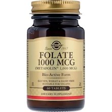 Solgar Folate Солгар Фолат, метафолин 1000 mcg 60 таблеток: Тип Витамин B