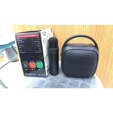 Караоке Bluetooth, AUX, USB, поддержка TFcard, микрофон, изменение голоса, подсветка (C 66378): Производитель Noname