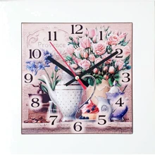Панно - годинник "Прованс. Троянди" (28х28 см) (263-6304): Виробник Noname