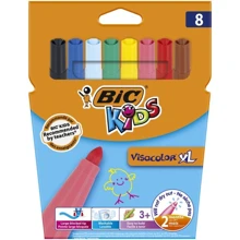 Фломастер BIC Kids Visacolor XL 8 шт (3270220010739): Тип На водній основі
