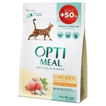 Сухий корм Optimeal Adult Cats для кішок зі смаком курки 200+100 г 6x0.3 кг (4820215362559): Тип Сухой корм