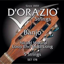 Струна для гитар Струны для банджо D'Orazio SET-178: Тип Комплект струн