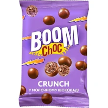Драже Boom Choc Crunch рисові кульки в молочному шоколаді 50 г (4820075508456): Вага, г 50