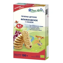 Печенье детское FLEUR ALPINE фламандское с изюмом 150 г (1684018): Тип Печенье