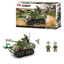 Конструктор Sluban Army Легкий танк М5 344 деталі (M38-B0856): Виробник Sluban