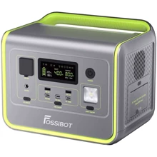 Зарядна станція Fossibot F800 512Wh 800W Green UA: Ємність акумулятора, Вт/год 512