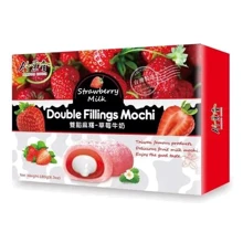 Десерт рисовый Bamboo House Mochi с молочно-клубничной начинкой 180 г (4710623830682): Вес нетто 180 г