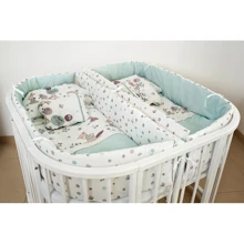 Постельный комплект для двойни Twins 4000-T-405 Forest mint 14 эл. мятный: Тип Постельный комплект для двойни