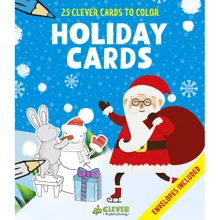Holiday Cards (25 новогодних открыток-раскрасок): Производитель Клевер Медиа Групп