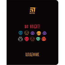 Щоденник шкільний Kite, тверда обкладинка PU, кольоровий друк, Be Bright (k20-264-2): Виробник KITE