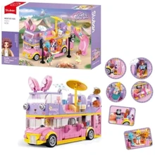 Конструктор Sluban Girls Dream Двоповерховий автобус 412 деталей (M38-B1165): Виробник Sluban