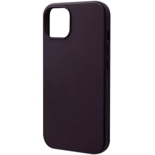 Чехол для iPhone WAVE Premium Leather Edition Case with MagSafe Dark Cherry for iPhone 13: Цвет бордовый