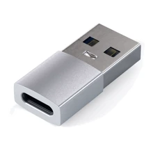 Адаптер Satechi Adapter USB to USB-C Silver (ST-TAUCS): Цвет серебристый